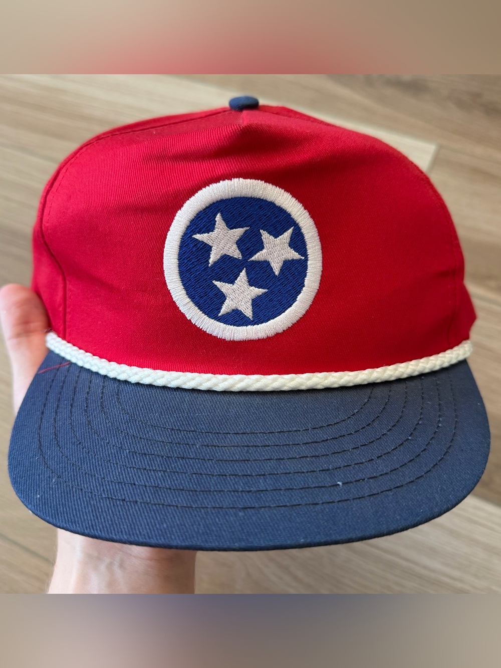 Vintage Tennessee Flag Trucker Rope Hat